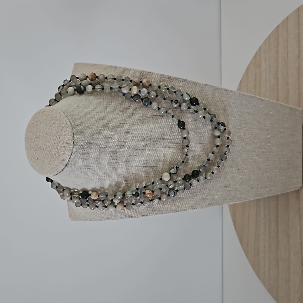 Long Stone Necklace